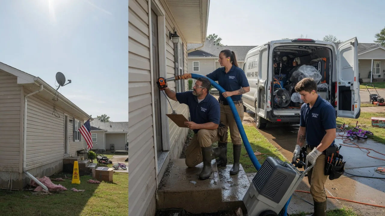 Ceiling Water Damage Restoration in Evergreen, LA near me